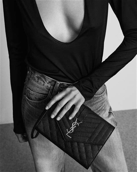 ysl envelope bag in mix matelasse|ENVELOPE FLAP pouch in MIX MATELASSÉ GRAIN .